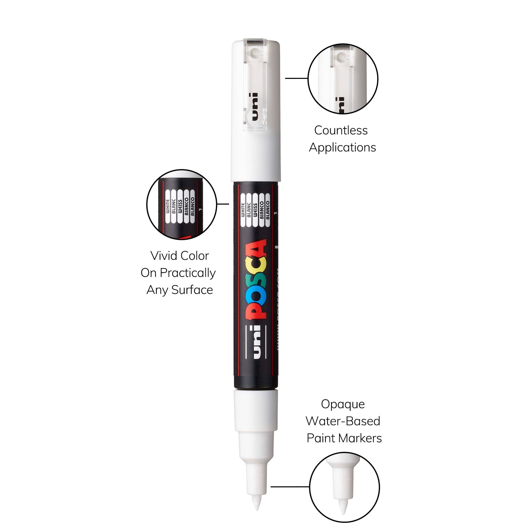 uni® POSCA® PC-1M Water-Based Paint Markers (8 Pack)