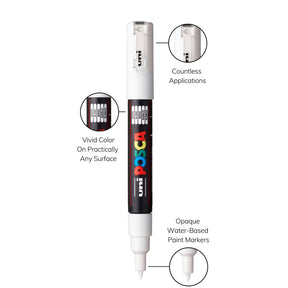 uni® POSCA® PC-1M Water-Based Paint Markers (8 Pack)