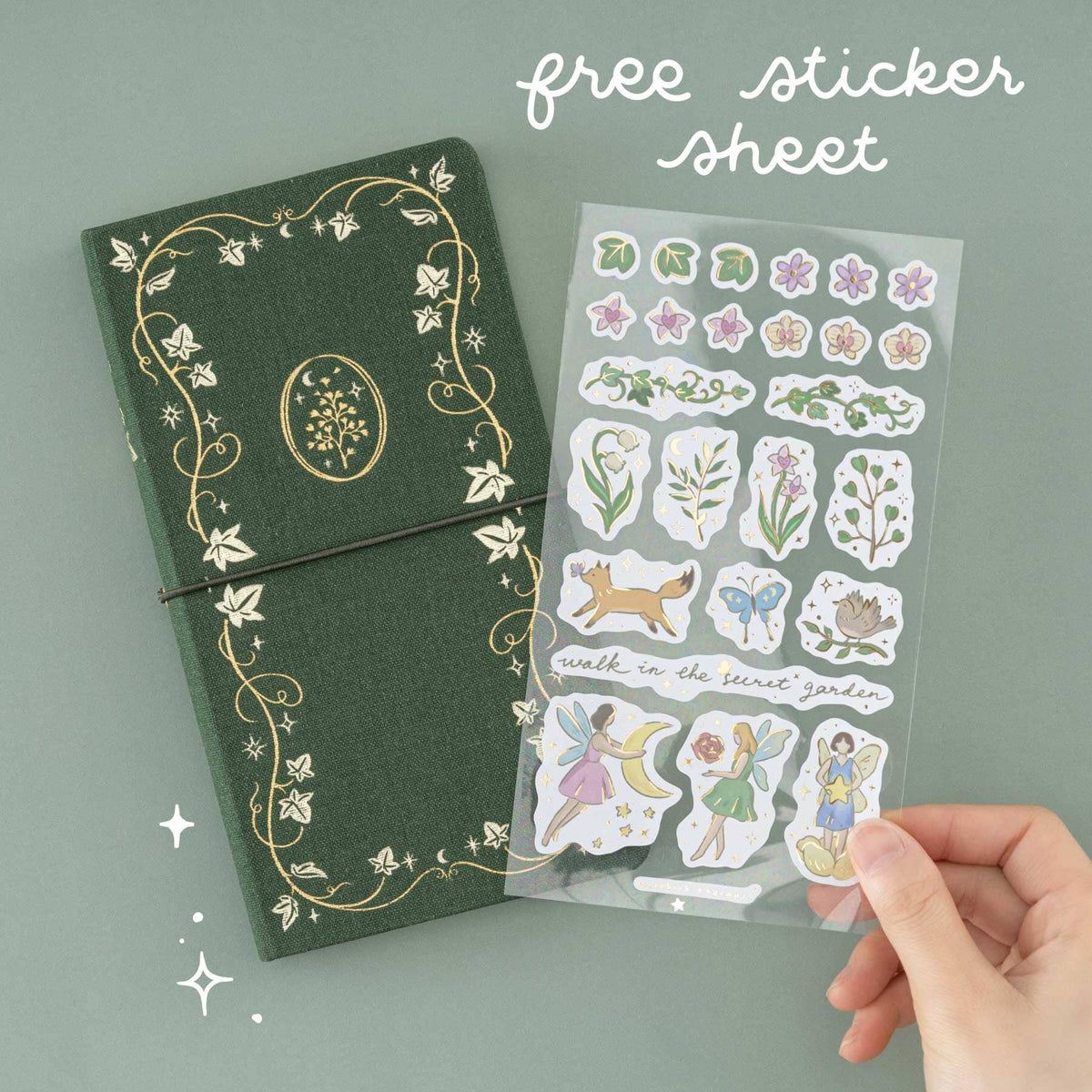 Tsuki ‘Secret Garden’ Travel Notebook Gift Set ☾