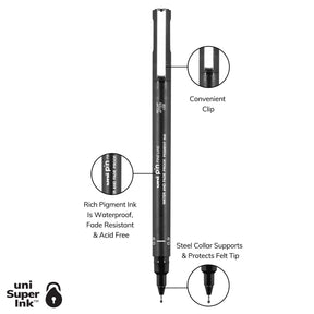 uni® Pin, Fine Line Drawing Pen 0.9 mm