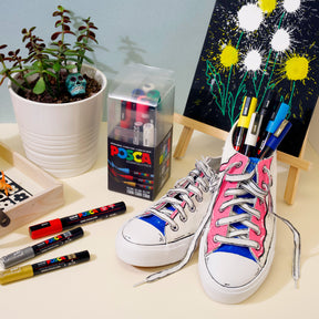 uni® POSCA® Assorted Tip Size, 16 Count, Essentials Pack