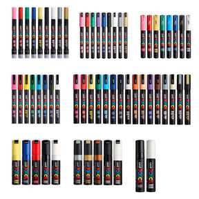 uni POSCA® Assorted Tip Size, 62 Count, Exclusive Special Edition Kit