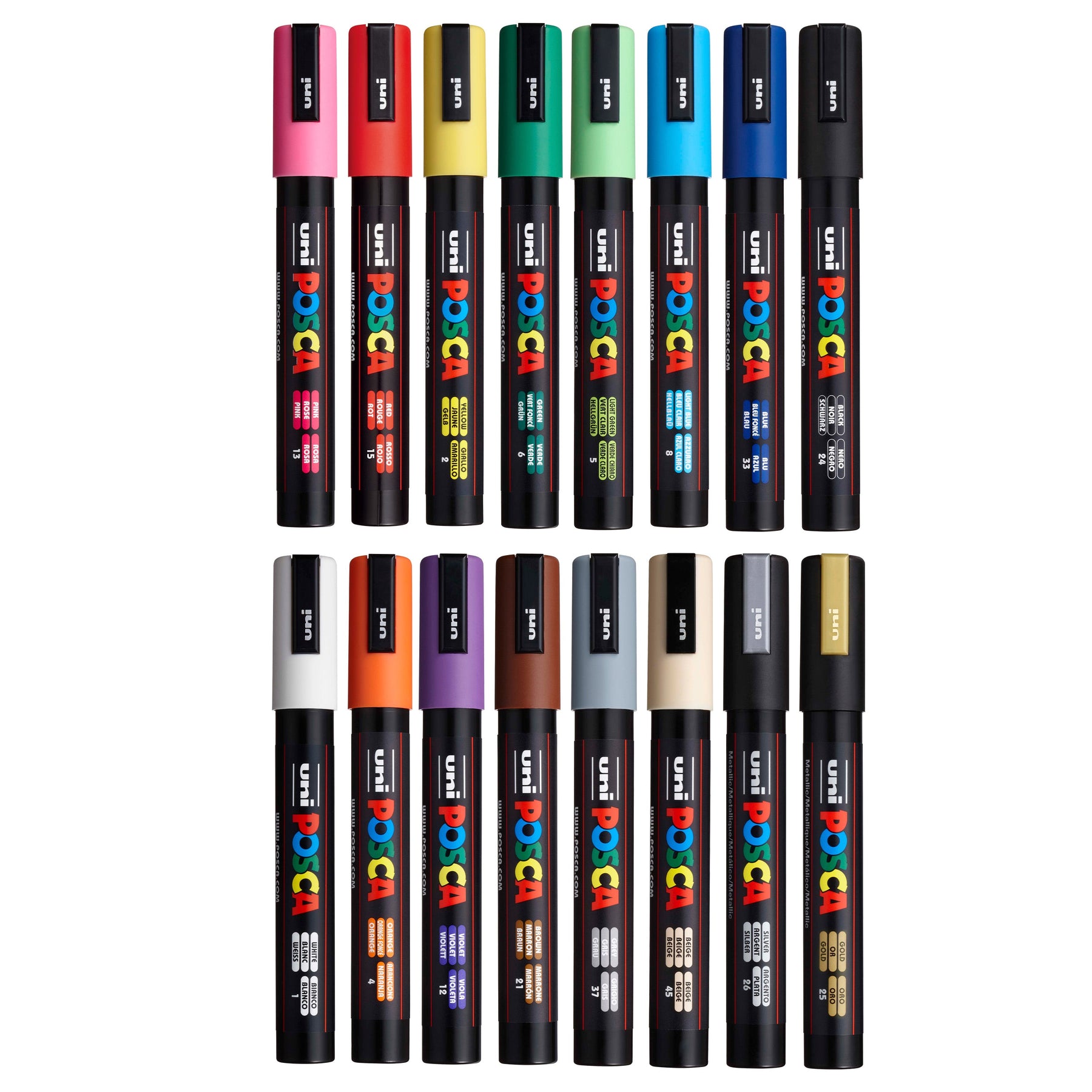 uni POSCA® PC-5M, 16 Count, Exclusive Special Edition Kit