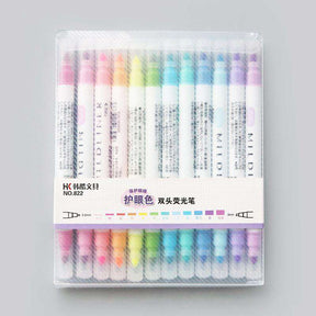 Double Sided 'Mildliner' Style Highlighters - Set of 12