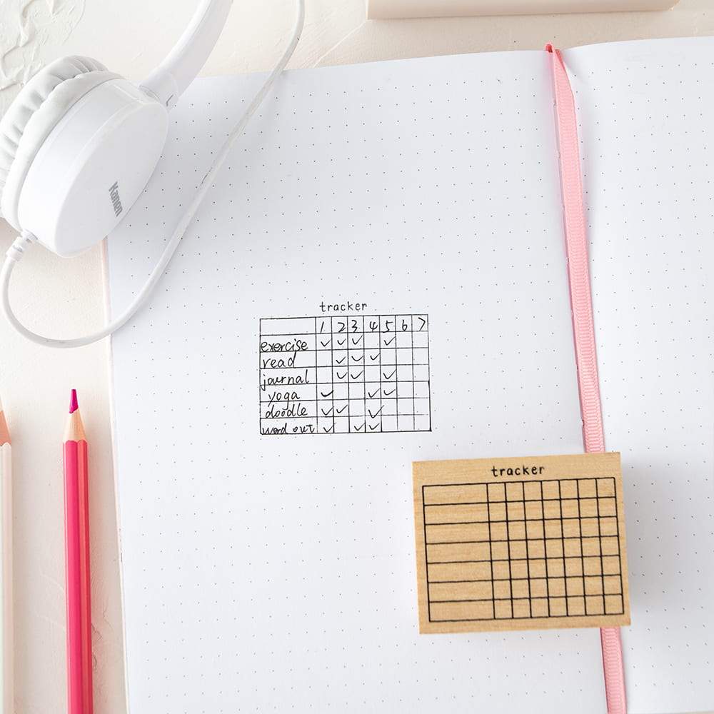 Tsuki Bullet Journal Tracking Stamp Set ☾