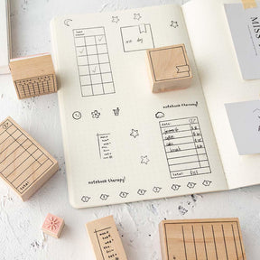 Tsuki Bullet Journal Tracking Stamp Set ☾