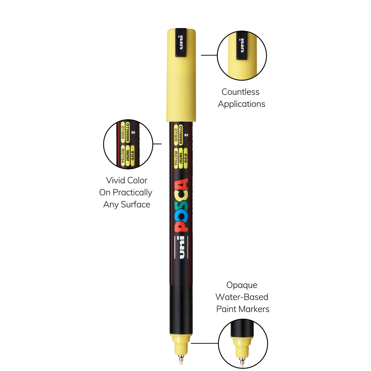 uni® POSCA® PC-1MR Water-Based Paint Markers (8 Pack)