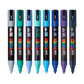 uni® POSCA® PC-5M, Cooltone Water-Based Paint Markers (8 Pack)