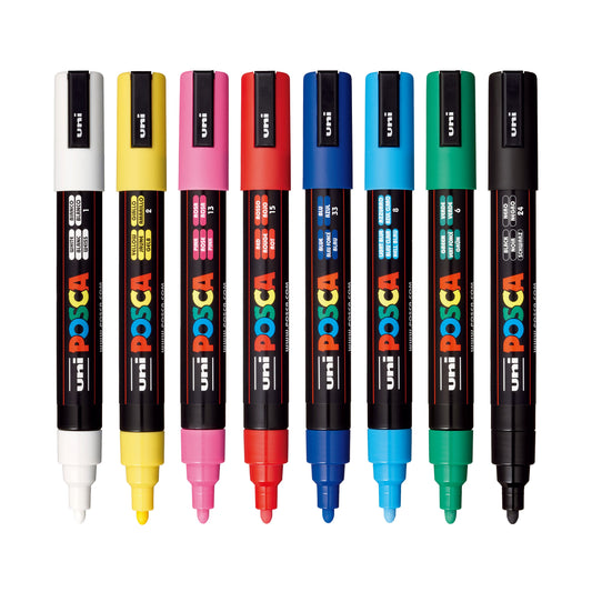 uni® POSCA® PC-5M Water-Based Paint Markers (8 Pack)