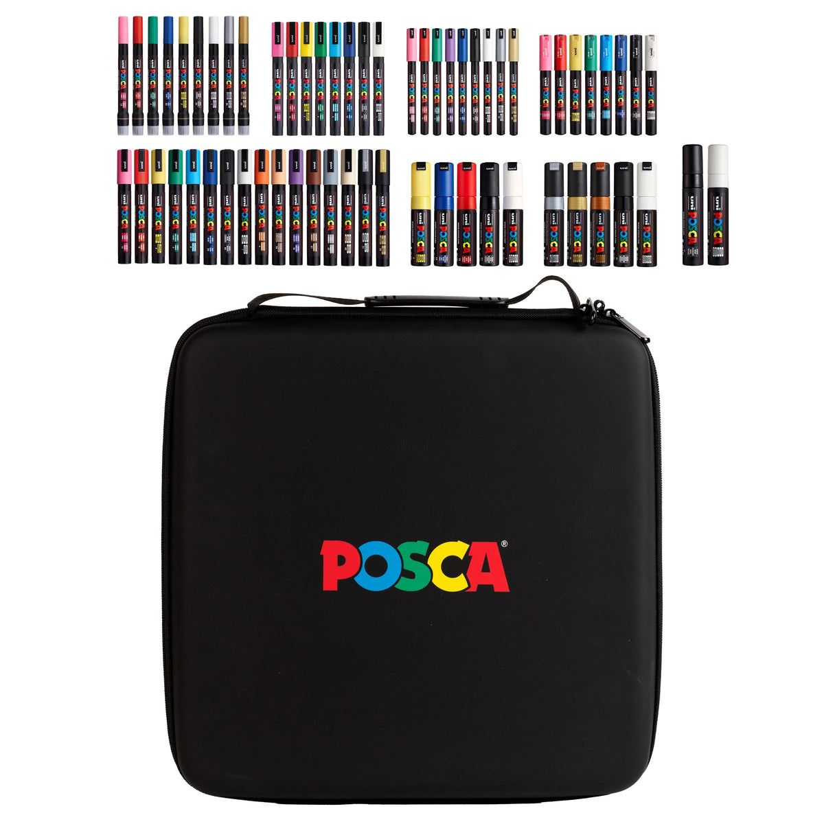 uni POSCA® Assorted Tip Size, 62 Count, Exclusive Special Edition Kit
