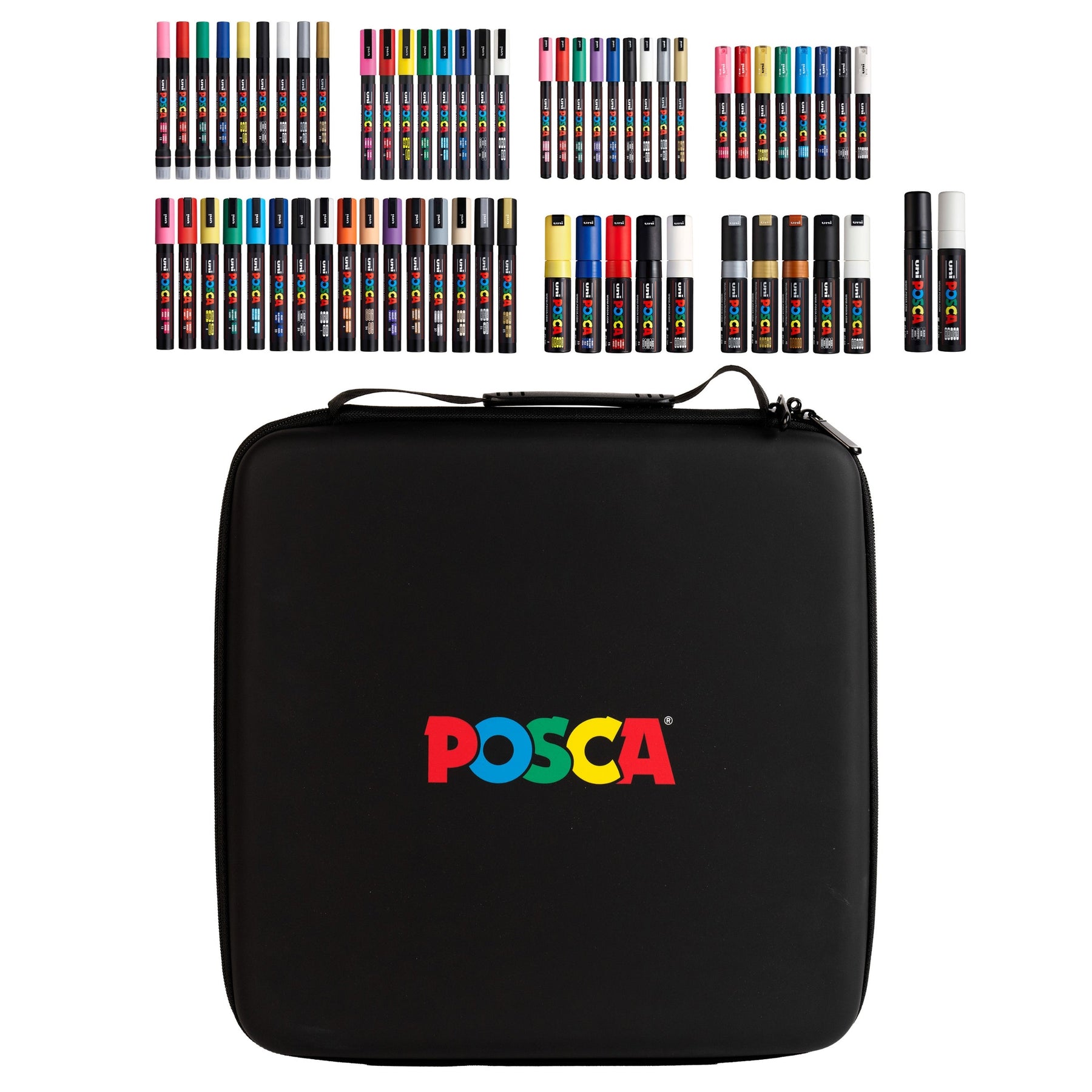 uni POSCA® Assorted Tip Size, 62 Count, Exclusive Special Edition Kit