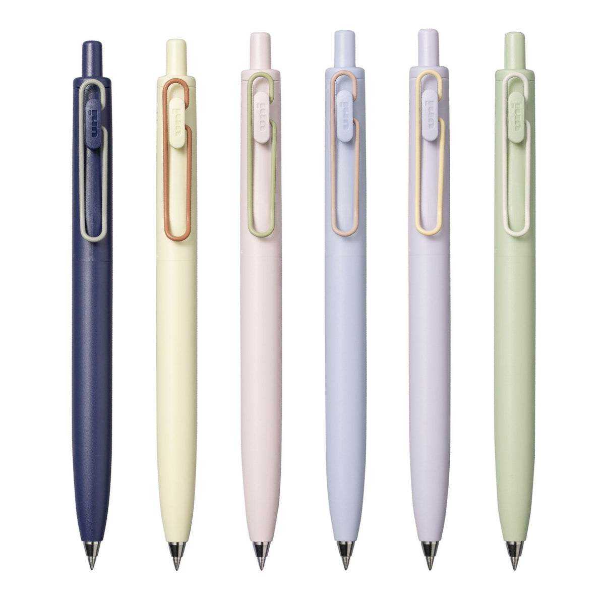 uniball™ ONE F Retractable Gel Ink, Limited Edition Colored Clips