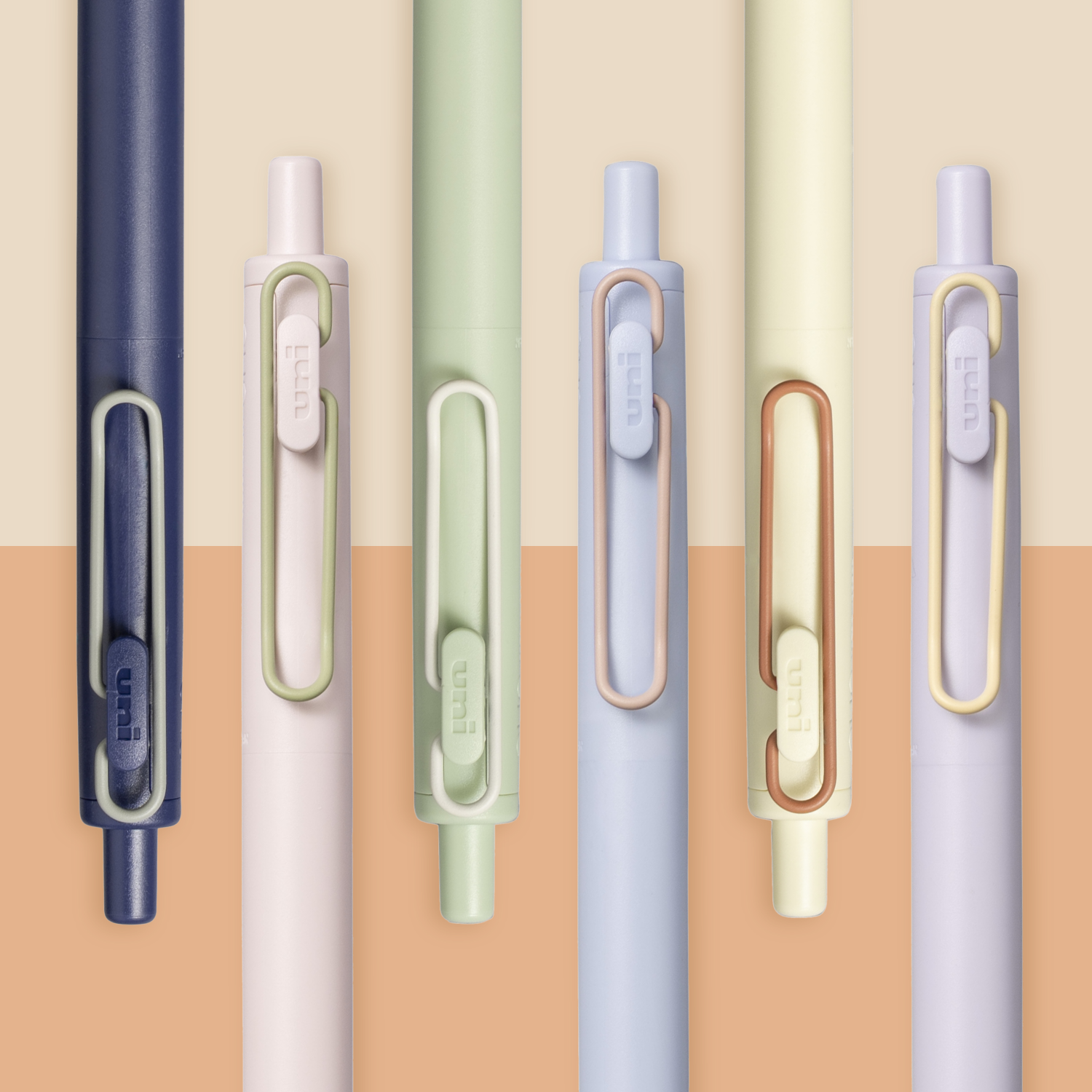 uniball™ ONE F Retractable Gel Ink, Limited Edition Colored Clips