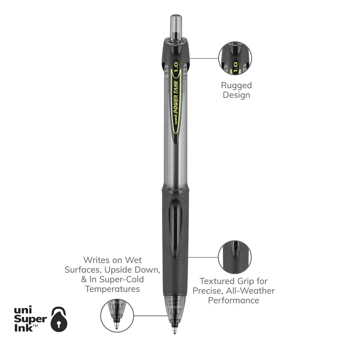 uniball™ POWER TANK RT, Ballpoint Pen